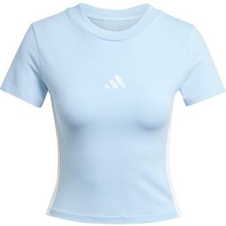 Essentials 3-Stripes Slim Baby T-shirt - Glow Blue / White - M