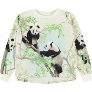 Molo Reniza Long-Sleeved T-Shirt Cuteness 98 cm  Grøn  98 cm  kvinde