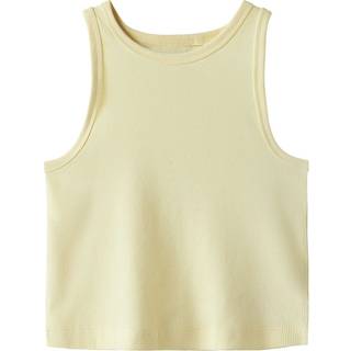 Ribstrikket Kort Top