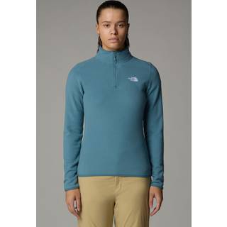 The North Face Women's 100 Glacier 1/4 Zip Fleecesweatere Damer størrelse XL farve turkis/blå