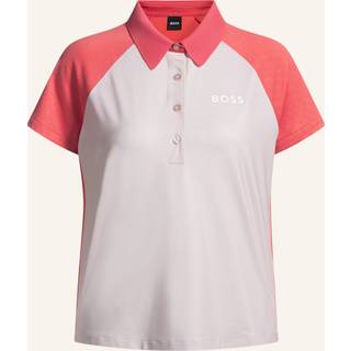 Poloshirt med colour-blocking og logo