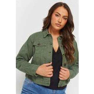 Yours Curve Yours Curve Green Classic Denim 100% Cotton Jacket