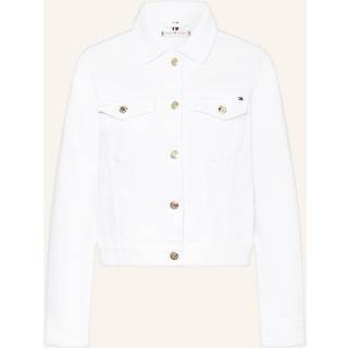 White Slim Denim Jacket