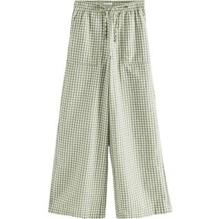 Next Green Pull On Gingham Trousers