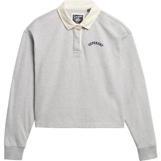 Superdry Superdry Grey Athletic Essentials Graphic Rugby 100% Cotton Shirt