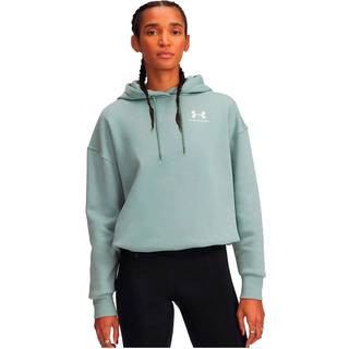 Under Armour Icon Fleece Women's Oversized Hoodie Silica Green / White L