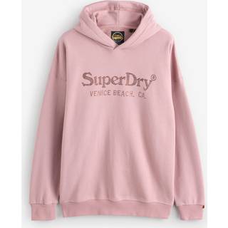 Superdry Venue Metallisk Relaxed 100% Bomuld HættetrøjeEU 38 (UK 10)