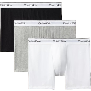 Calvin Klein 3-pak Modern Cotton Stretch Boxer Brief - Grey/Black - Small * Kampagne *