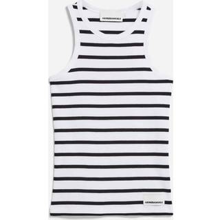 ARMEDANGELS Women's Kanitaa Stripes Top Damer størrelse L farve hvid