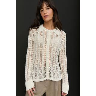 Next Stitch Langærmet Button Up TopLille Almindelig