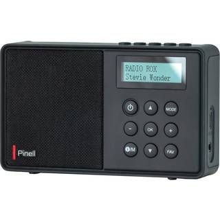 Pinell Micro bærbar digital radio (sort) - På lager i butik