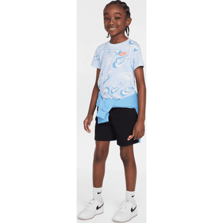 Nike Nike Black Little Kids All Over Print T-Shirt and Shorts Set