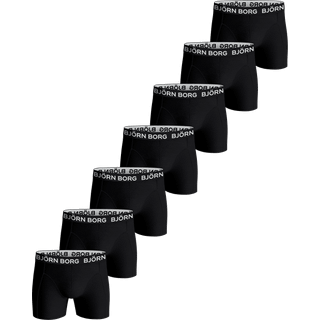 Björn Borg Cotton Stretch Boxers 7-pack Sort, 122-128