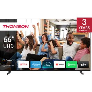 Thomson 55" UHD Google TV 55UG4S14, sort ➞ På vej til lager - forventet dato: 06.06.2025