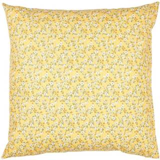 Ib Laursen - Pudebetræk 60cm gul m/blomster