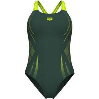 Arena Women's Poseidonia Swimsuit Swim Pro Back Badedragt Damer størrelse 34 farve grøn