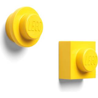 LEGO MAGNET SET ROUND AND SQUARE - YELLOW