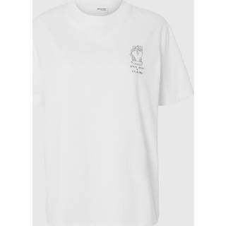 Relax Printed T-shirt, Snow White, L