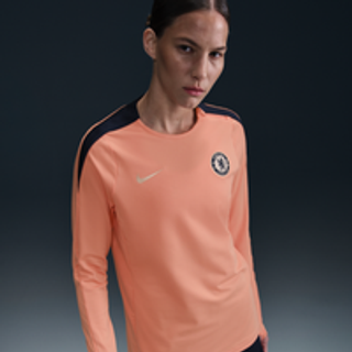 Maskinstrikket Chelsea FC Strike Special Edition Nike Dri-FIT-trøje med rund hals til kvinder - Orange - M (EU 40-42)
