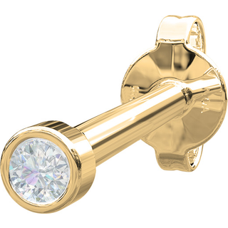 Piercing smykker - Pierce52 ørestik i 14kt. guld med rund diamant