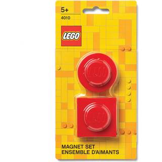 LEGO MAGNET SET ROUND AND SQUARE - RED