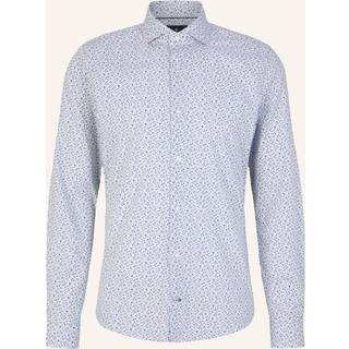 JOOP! Herren Hemd blau gemustert Slim Fit