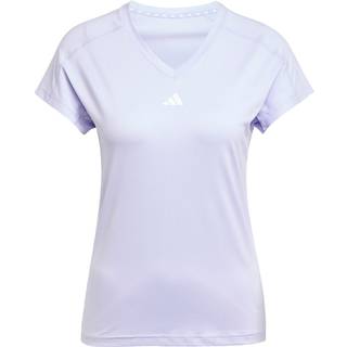 AEROREADY Train Essentials Minimal Branding V-Neck T-shirt - Violet Tone / White