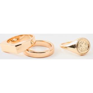 Mens Gold Ring 3 Pack