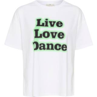 KAFFE Ellen T-shirt Optical Hvid-S