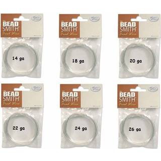 Peradsmith WCR-4424 1,8 m s?lvbelagt kobber tysk perle wire 14 gallon/5,9 '