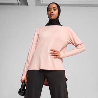 Puma Puma Pink Womens Oversized MODEST T-Shirt