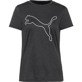 PUMA TAD ESSENTIALS Heather Logo Tee Women, Clothing, Black Heather, XXL