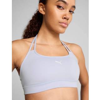Women&#39;s Puma MOVE Strappy Training Bra, Blue, Size XXL, Clothing - Cool Weather - XXL