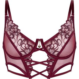 Hunkemöller Ikke-formstøbt longline bøjle-bh Scarlett rød - 80C