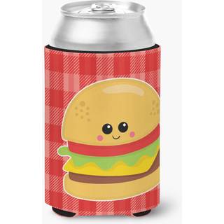 """" Caroline's Treasures Hamburger Face Can eller Bottle Hugger kan hugger flerfarvet """"