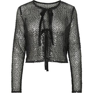 PIECES dame cardigan PCRISSI - Black Black sequins - XS