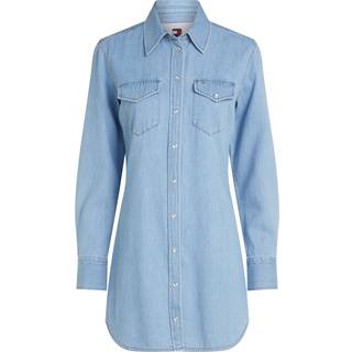 Mini Denim Shirt Dress