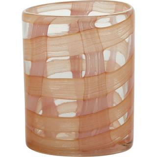 Glas Mønster Pink/Orange H.11 cm