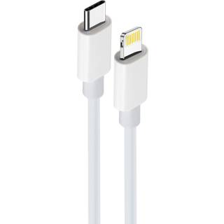 Maxlife MXUC-05 Power Direct USB-C til Lightning-kabel 1,0 m 20W, hvid