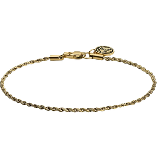 Essentials | 2 mm Guldfarvet Rebkæde Armbånd