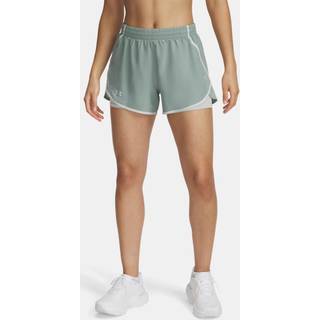Under Armour Fly-By Women's 2-in-1 Shorts Silica Green / Hydro Green / Reflective XL