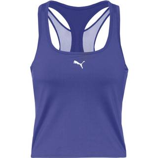 Women&#39;s Puma CLOUDSPUN Mesh 2-in-1 Tank, Blue, Size S, Clothing - Blue Crystal - S