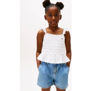 Textured Ruffle Top