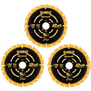 Rundsavsklinge til træ DeWalt; 190x1,65x30,0 mm; Z24; 18°