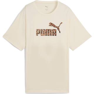 Women&#39;s Puma Essentials Graphic Animal Relaxed T-Shirt, White, Size S, Clothing - Alpine Snow - S