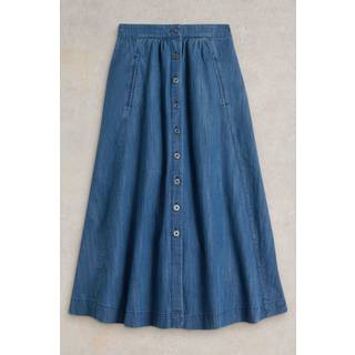 White Stuff Heather Denim Midi NederdeleEU 46 (UK 18)