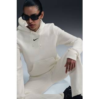 Nike Women's Sportswear Phoenix Fleece Hoodie Damer størrelse L farve hvid