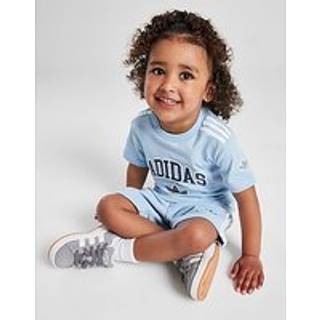 adidas Originals Varsity T-Shirt/Shorts Set Infant, Blue - 2-3Y