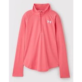 Under Armour Girls' Tech 1/2 Zip Junior, Pink - 10-11Y