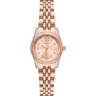 MK Petite Lexington Pavé Rose Gold-Tone Watch - Rose Gold - Michael Kors - ONE SIZE